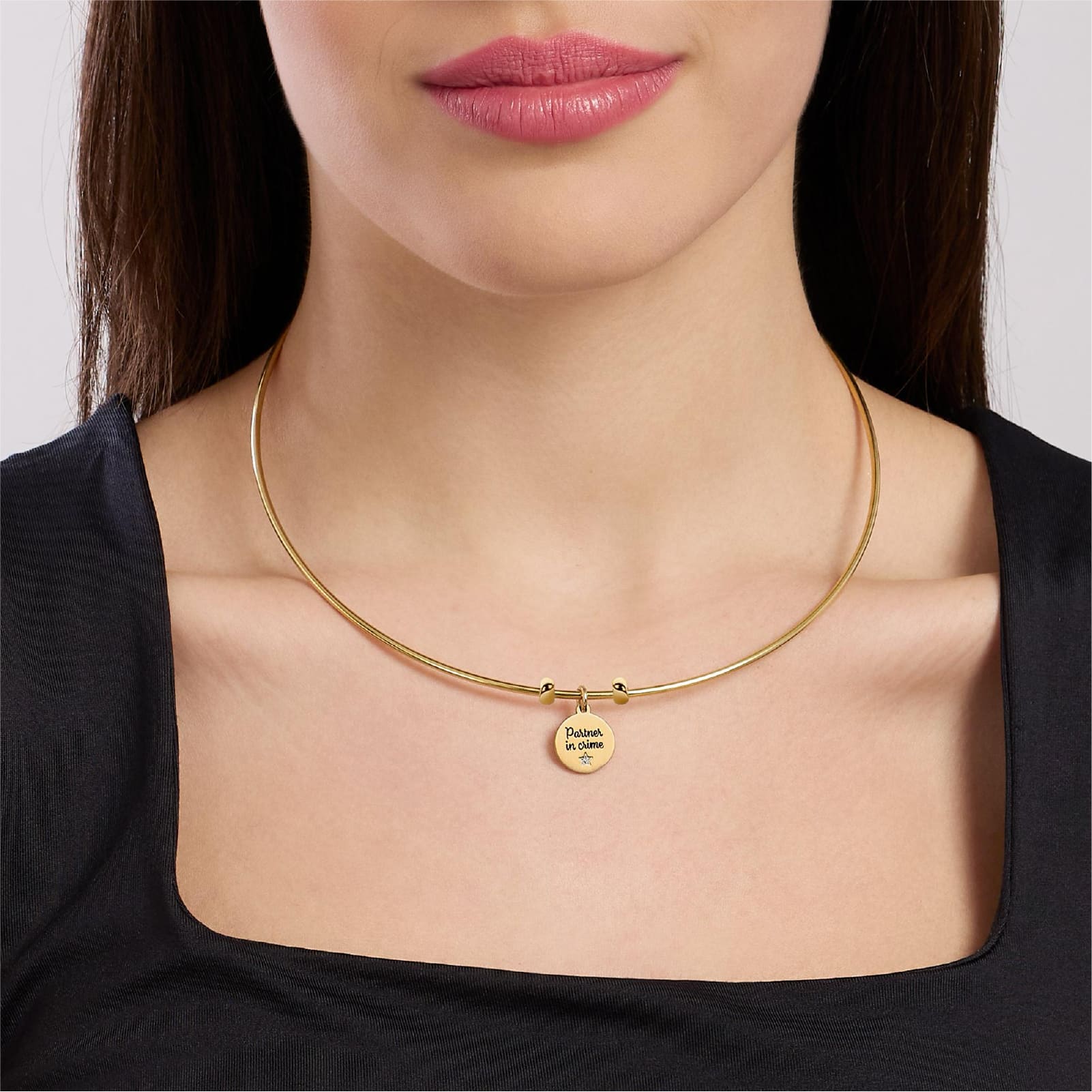 Collana Kidult Style in acciaio e cristalli bianchi 851003 – JOY Gioielli Collana Kidult Style in acciaio e cristalli bianchi 851003 – JOY Gioielli