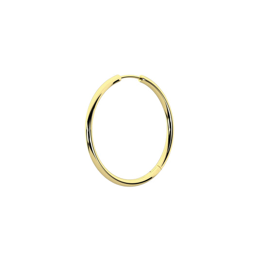 Mono orecchino cerchio Kidult By You acciaio oro 30mm MISURA UNICA