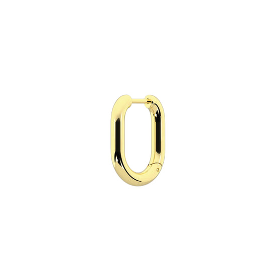 Orecchino cerchio Kidult By You in acciaio oro 11x15 mm MISURA UNICA
