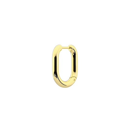 Orecchino cerchio Kidult By You in acciaio oro 11x15 mm MISURA UNICA