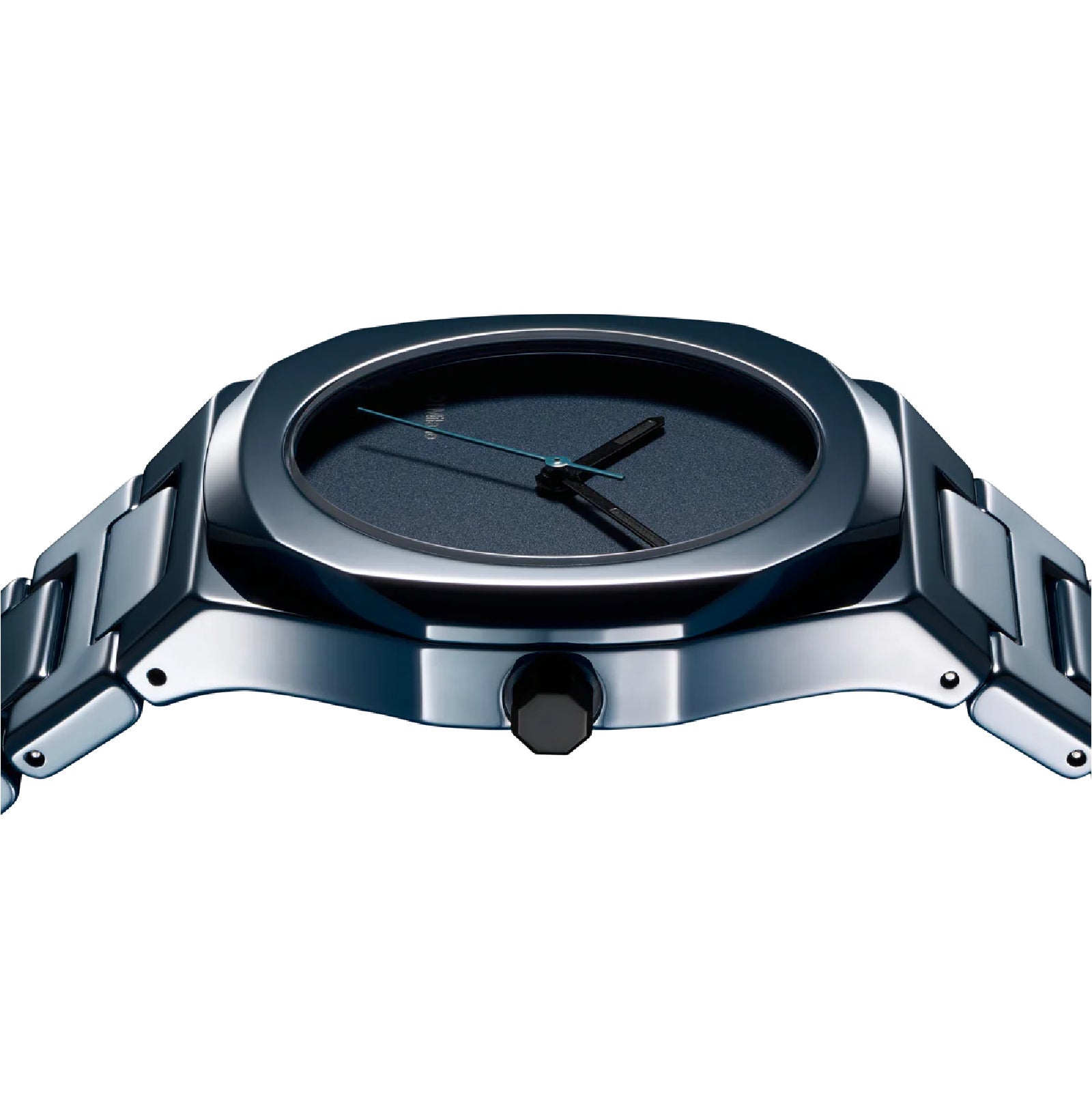 Orologio solo tempo D1 Milano in ceramica di colore blu MISURA UNICA