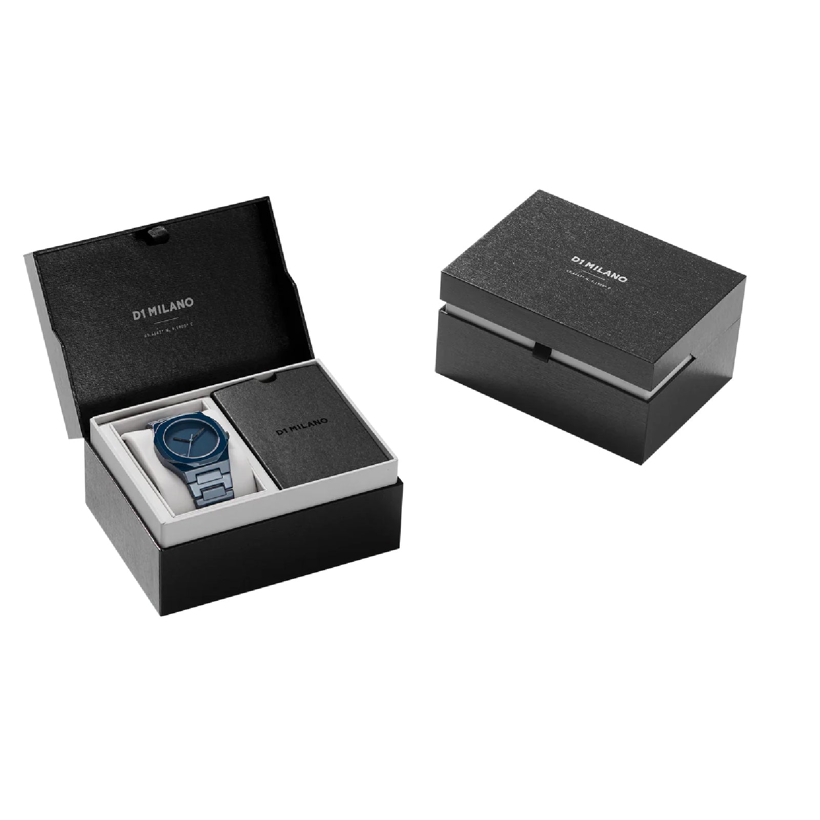 Orologio solo tempo D1 Milano in ceramica di colore blu MISURA UNICA