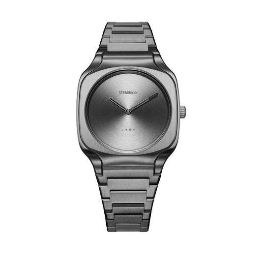Orologio da uomo D1 Milano in acciaio color grigio MISURA UNICA
