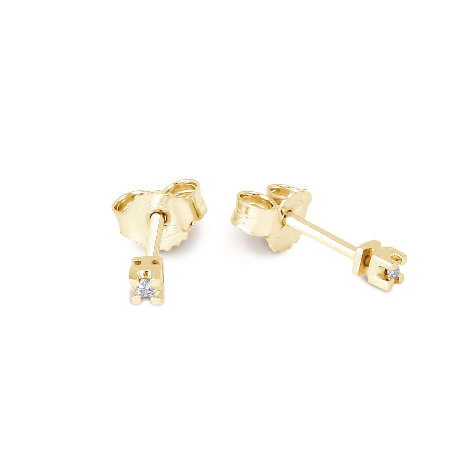 Orecchini da donna Demetra in oro 18Kt e diamanti 0,03ct MISURA UNICA