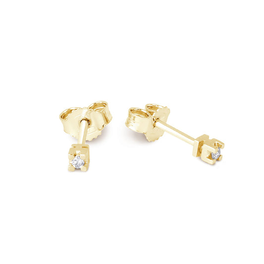 Orecchini da donna Demetra in oro 18Kt e diamanti 0,04ct MISURA UNICA