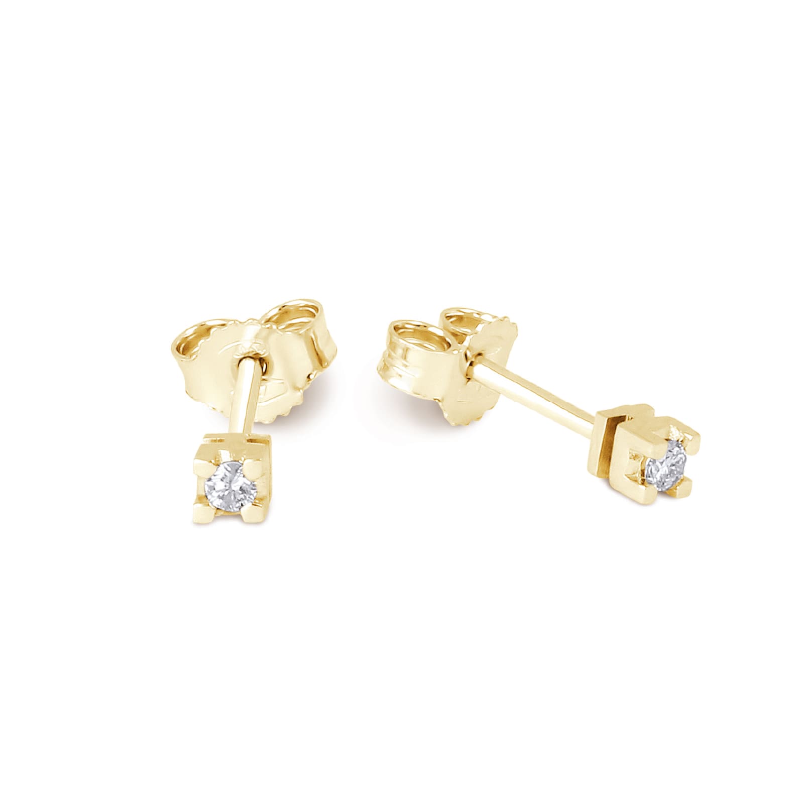 Orecchini da donna Demetra in oro 18Kt e diamanti 0,06ct MISURA UNICA