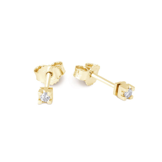 Orecchini da donna Demetra in oro 18Kt e diamanti 0,10ct MISURA UNICA