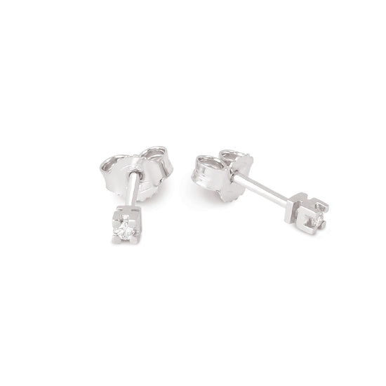 Orecchini da donna Demetra in oro 375‰ e diamanti di 0,02ct MISURA UNICA