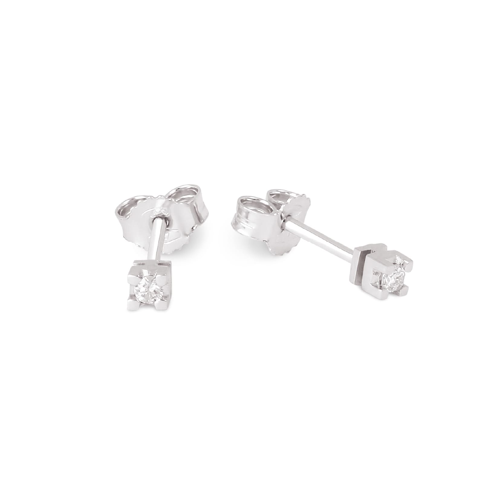 Orecchini da donna Demetra in oro 375‰ e diamanti di 0,10ct MISURA UNICA