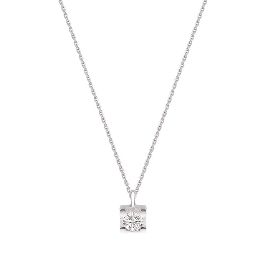 Collana da donna Demetra in oro 375‰ e diamanti di 0,03ct MISURA UNICA