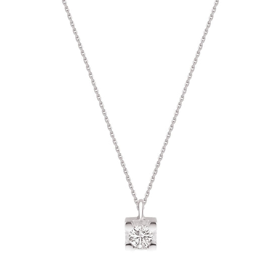 Collana da donna Demetra in oro 375‰ e diamanti di 0,05ct MISURA UNICA
