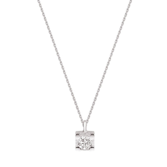 Collana da donna Demetra in oro 375‰ e diamanti di 0,05ct MISURA UNICA
