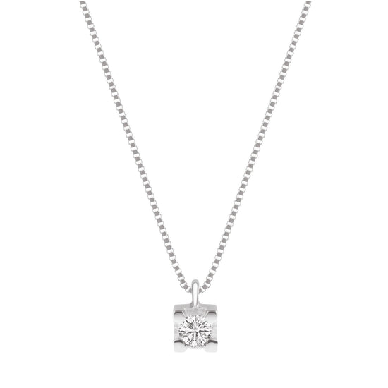 Collana da donna Demetra in oro 375‰ e diamanti di 0,06ct MISURA UNICA