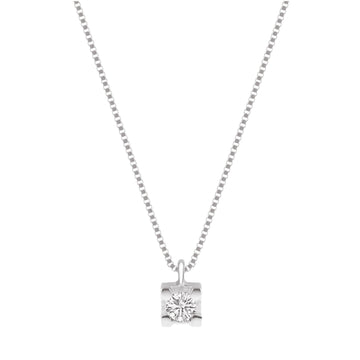 Collana da donna Demetra in oro 375‰ e diamanti di 0,06ct MISURA UNICA