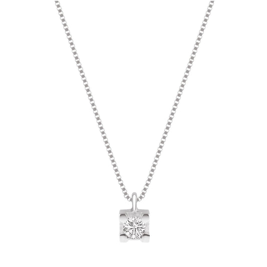 Collana da donna Demetra in oro 375‰ e diamanti di 0,06ct MISURA UNICA