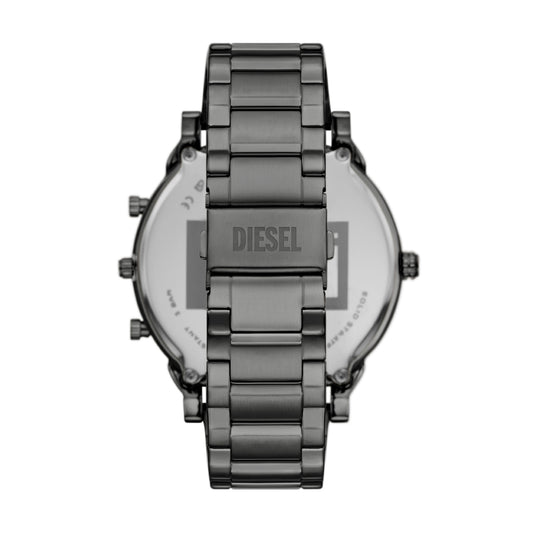 Orologio da uomo Diesel in acciaio nero con quadrante verde MISURA UNICA