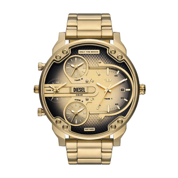 Orologio da uomo Diesel in acciaio dorato quadrante sfumato MISURA UNICA