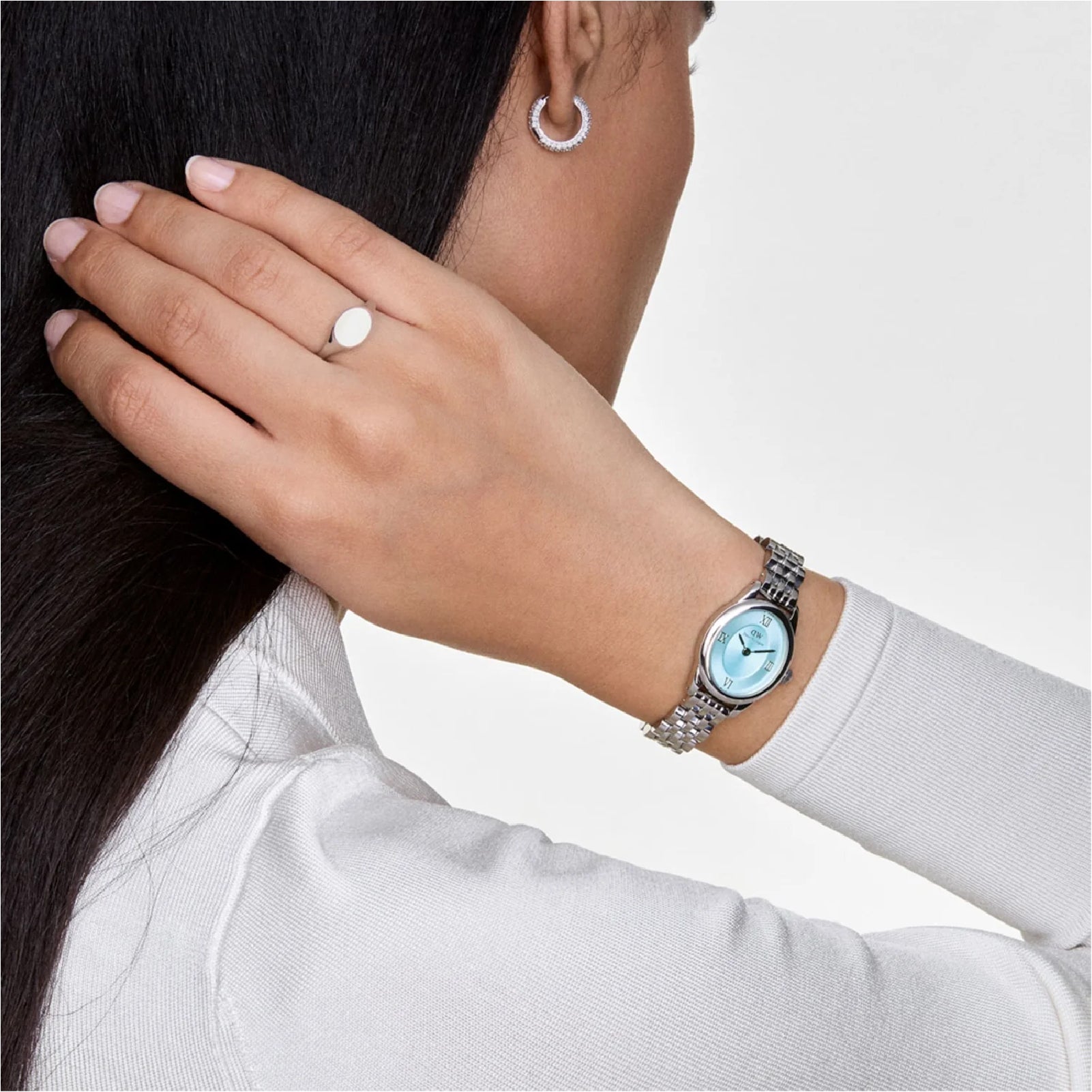 Orologio solo tempo donna Daniel Wellington acciaio azzurro MISURA UNICA