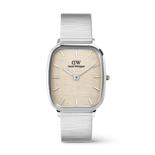 Orologio solo tempo uomo Daniel Wellington acciaio e lino MISURA UNICA