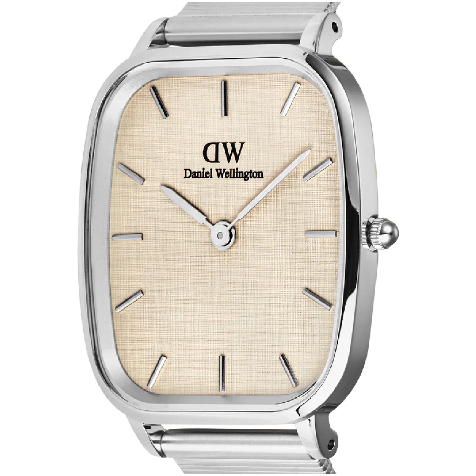 Orologio solo tempo uomo Daniel Wellington acciaio e lino MISURA UNICA