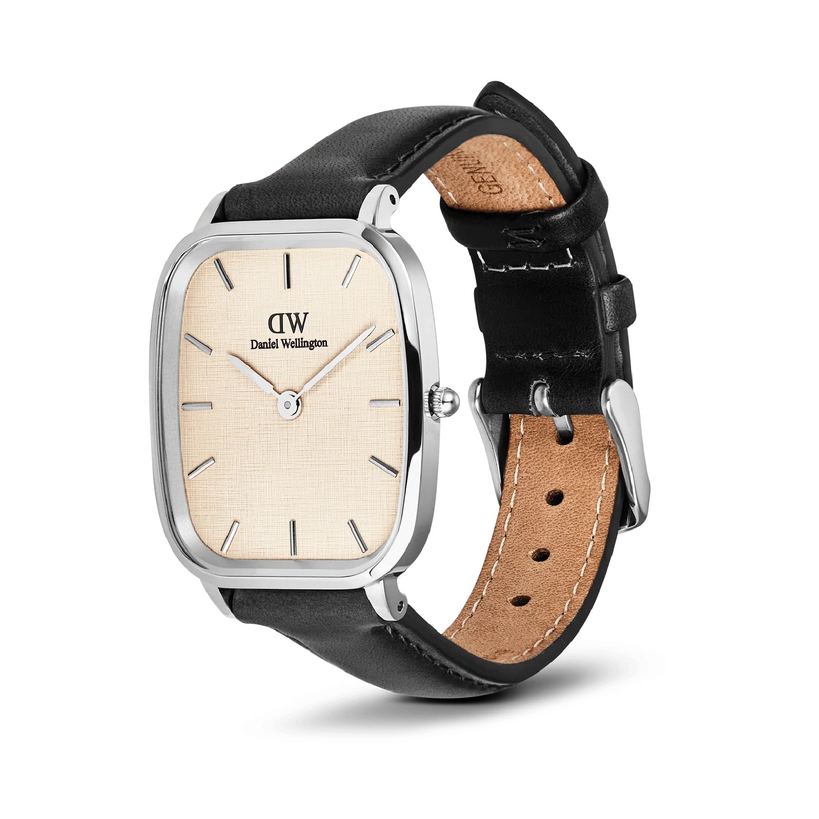 Orologio solo tempo uomo Daniel Wellington acciaio e pelle