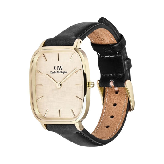 Orologio solo tempo uomo Daniel Wellington acciaio oro pelle MISURA UNICA