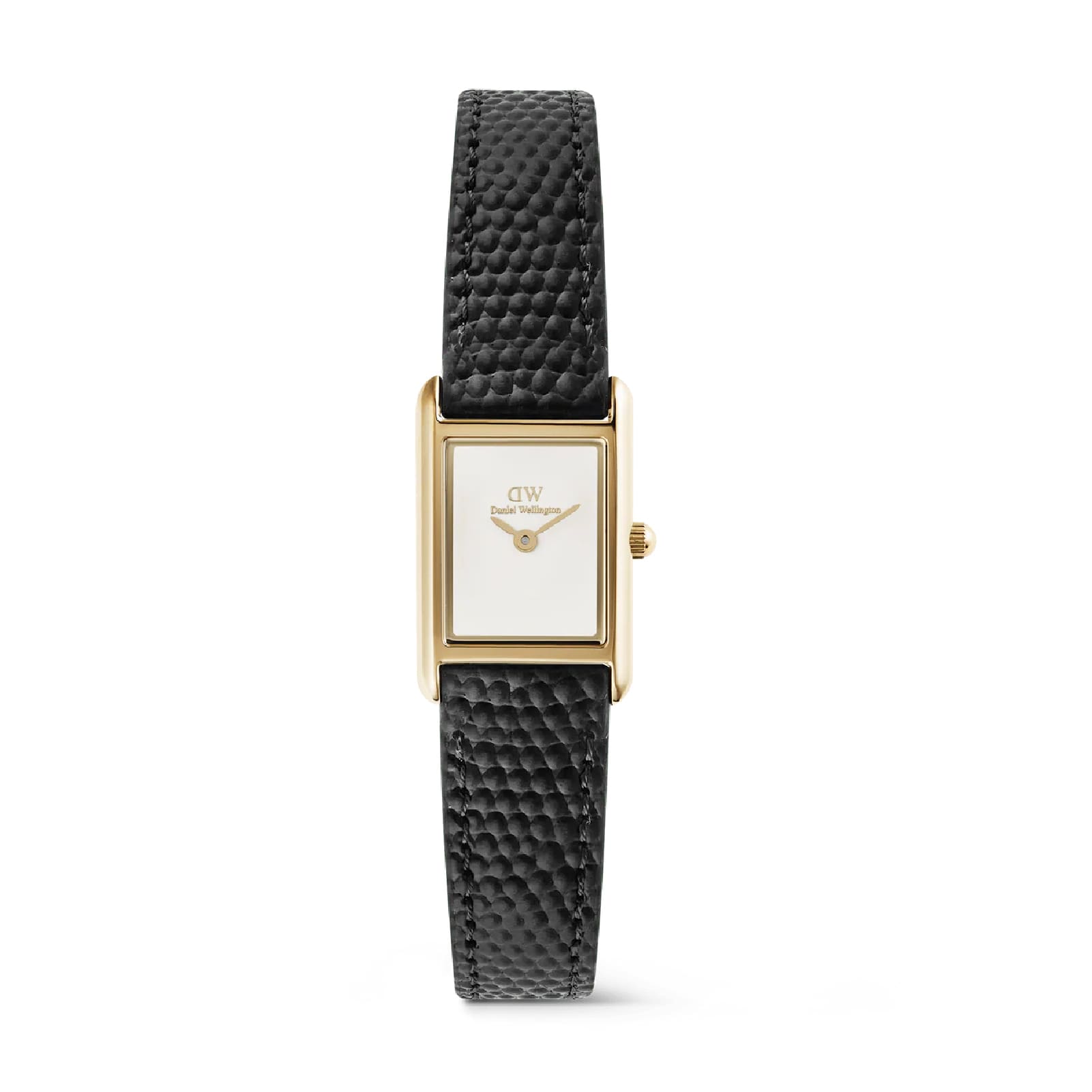Orologio Daniel Wellington Bound Mini cassa oro in pelle nera MISURA UNICA