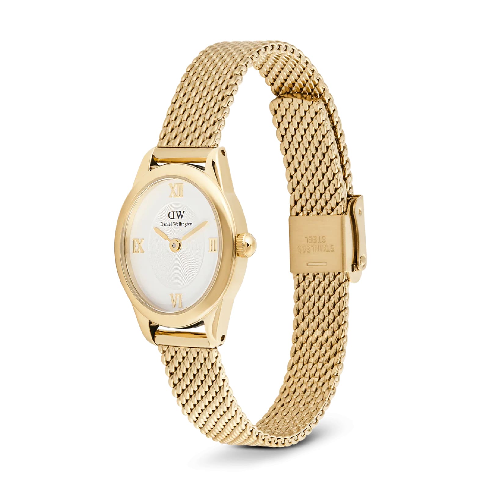 Orologio Daniel Wellington Ophelia Mini in acciaio dorato ovale MISURA UNICA