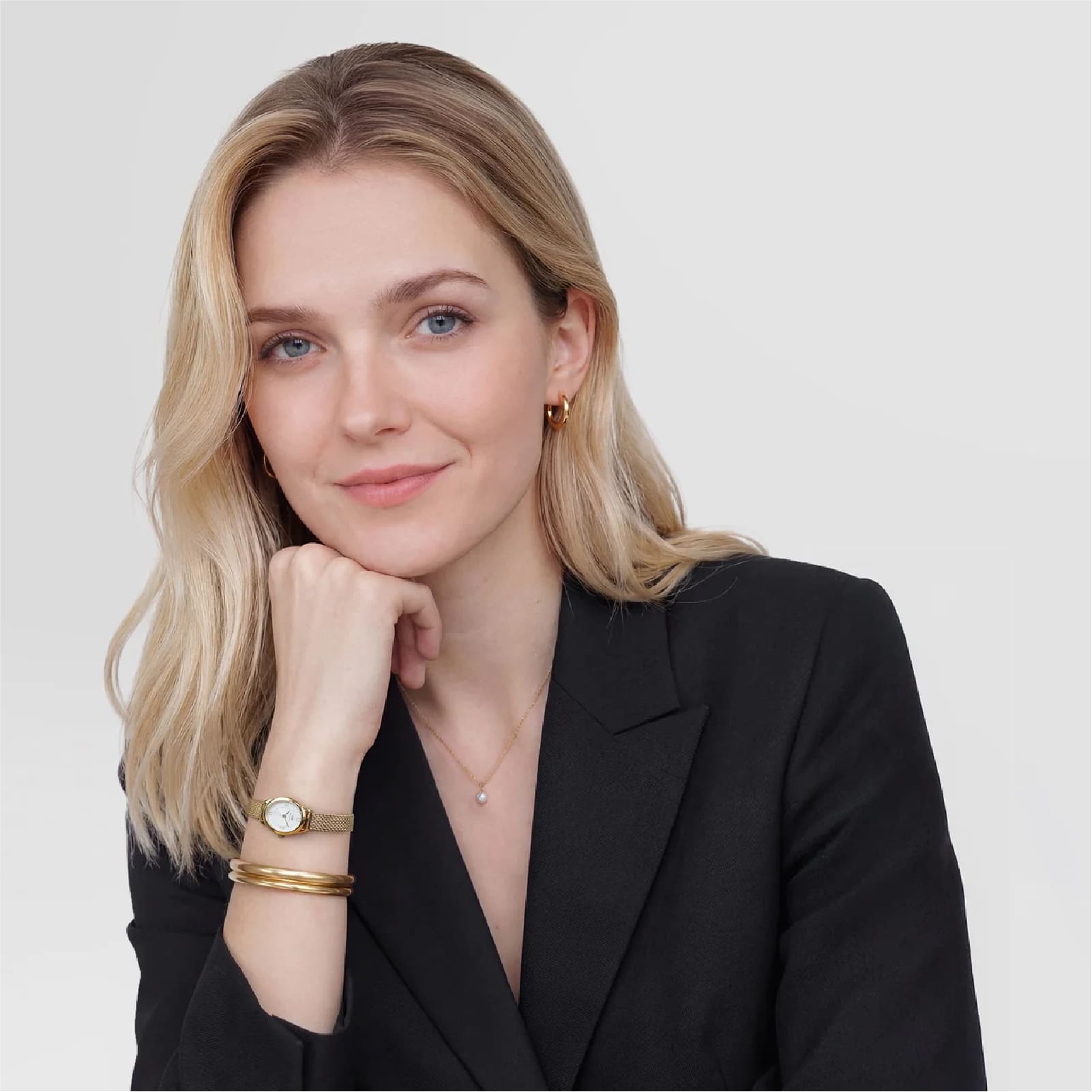 Orologio Daniel Wellington Ophelia Mini in acciaio dorato ovale MISURA UNICA