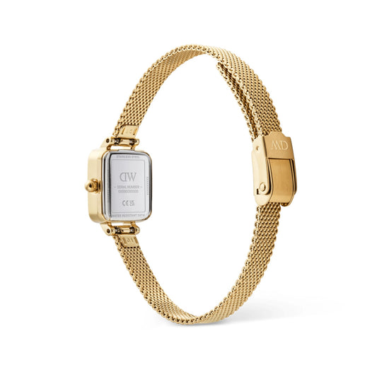 Orologio Daniel Wellington Quandro acciaio dorato maglia mesh MISURA UNICA