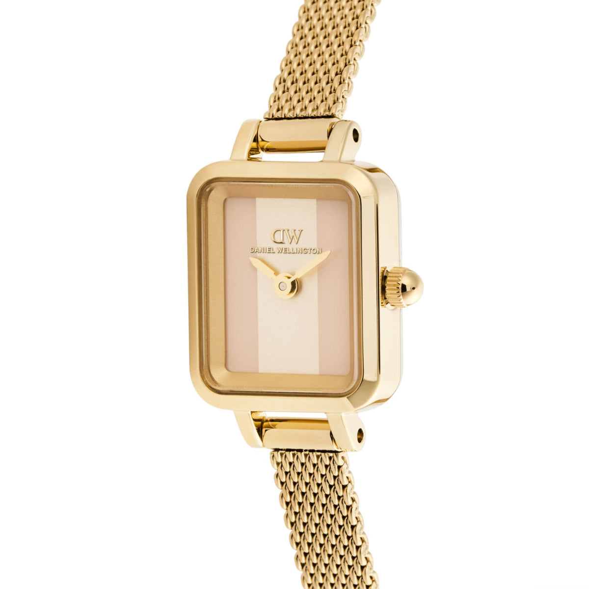 Orologio Daniel Wellington Quandro acciaio dorato maglia mesh MISURA UNICA