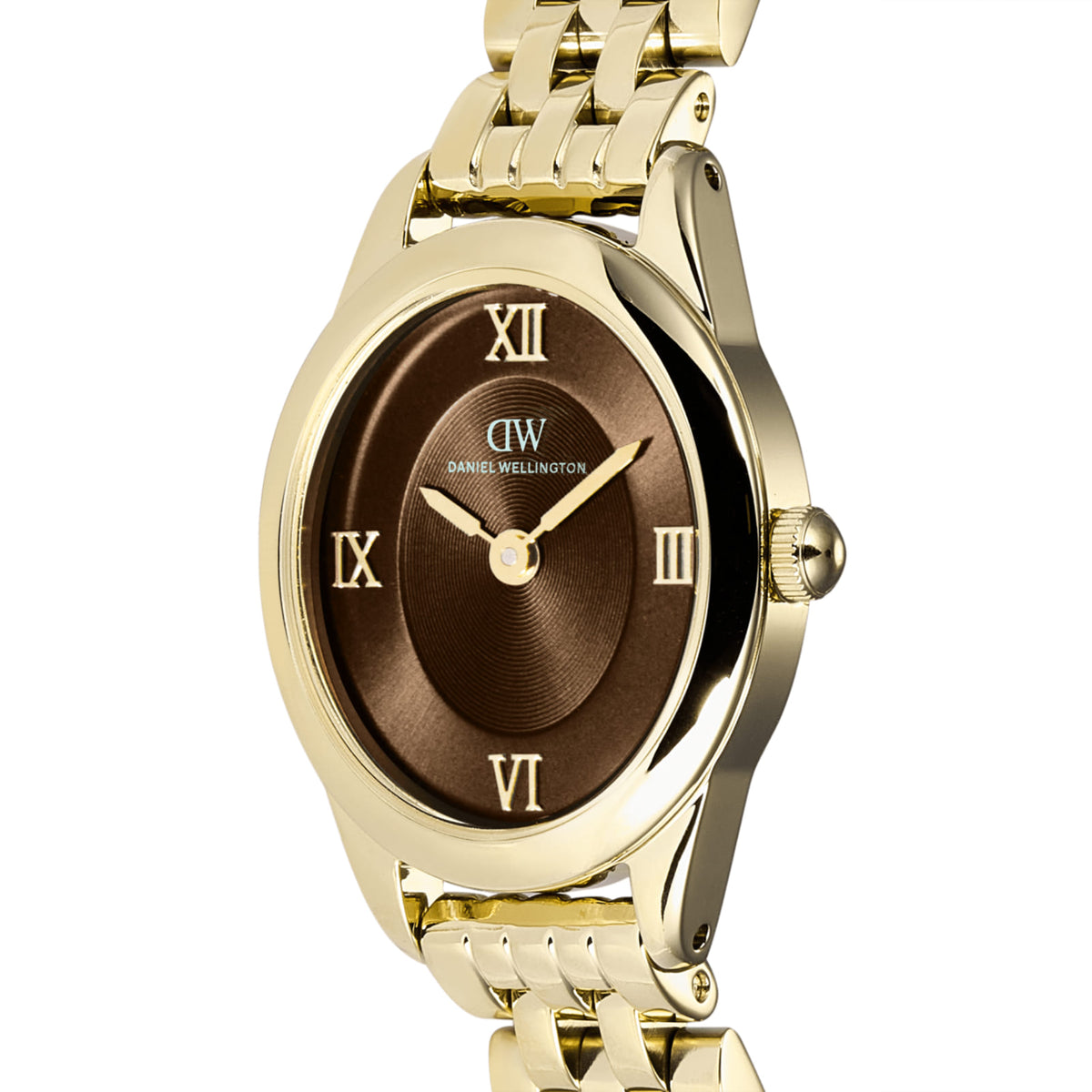 Orologio Daniel Wellington Ophelia in acciaio dorato e marrone MISURA UNICA