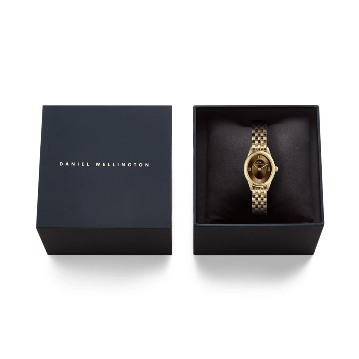 Orologio Daniel Wellington Ophelia in acciaio dorato e marrone MISURA UNICA