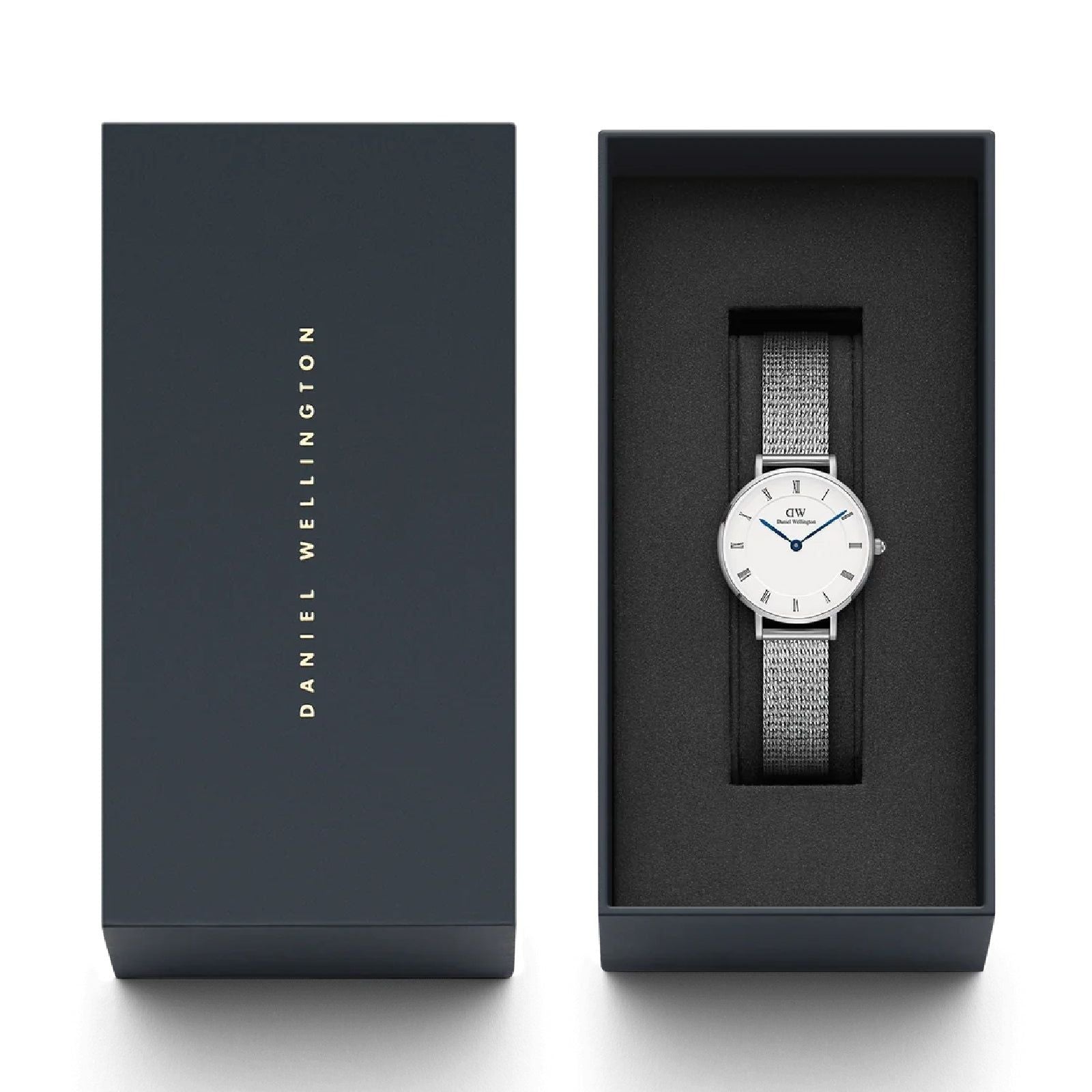 Orologio solo tempo donna Daniel Wellington Petite acciaio maglia Milano 28mm DW00100684-5
