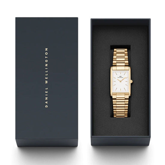 Orologio donna Daniel Wellington Bound Watch in acciaio dorato cassa 35x24mm DW00100703-4