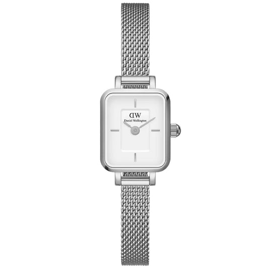 Orologio donna Daniel Wellington Quadro Mini in acciaio argentato 15x18mm DW00100726-1