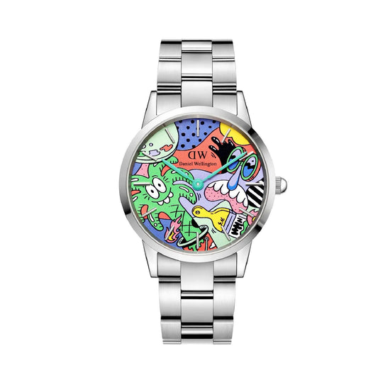 Orologio solo tempo Daniel Wellington uomo acciaio e quadrante fantasia DW00100734-1