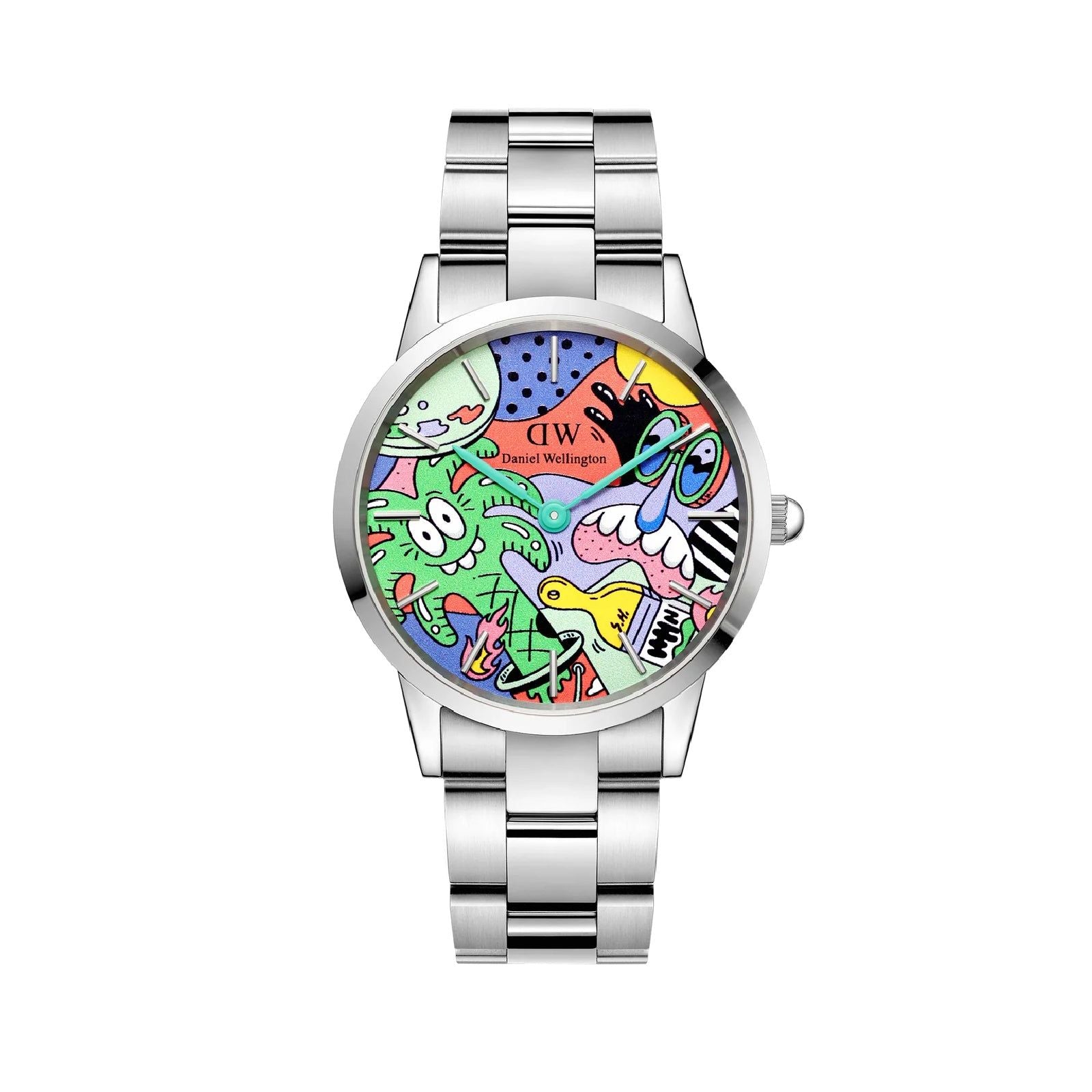 Orologio solo tempo Daniel Wellington uomo acciaio e quadrante fantasia DW00100734-1