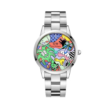 Orologio solo tempo Daniel Wellington uomo acciaio e quadrante fantasia DW00100734-1