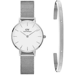 Cofanetto orologio solo tempo Daniel Wellington Petite Evergold da donna