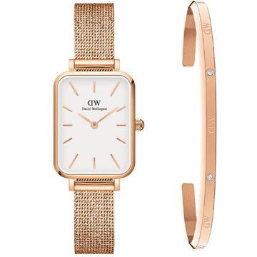 Cofanetto orologio solo tempo Daniel Wellington Quadro Lumine da donna DW00590009-1