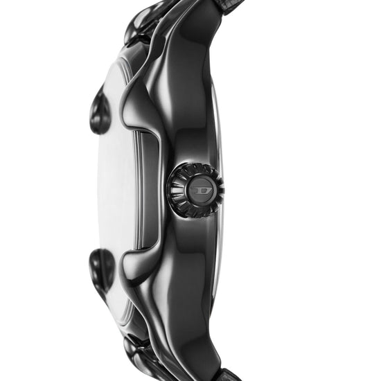 Orologio uomo solo tempo Diesel Vert cassa 44 mm, datario, cinturino pelle nera DZ2193-3