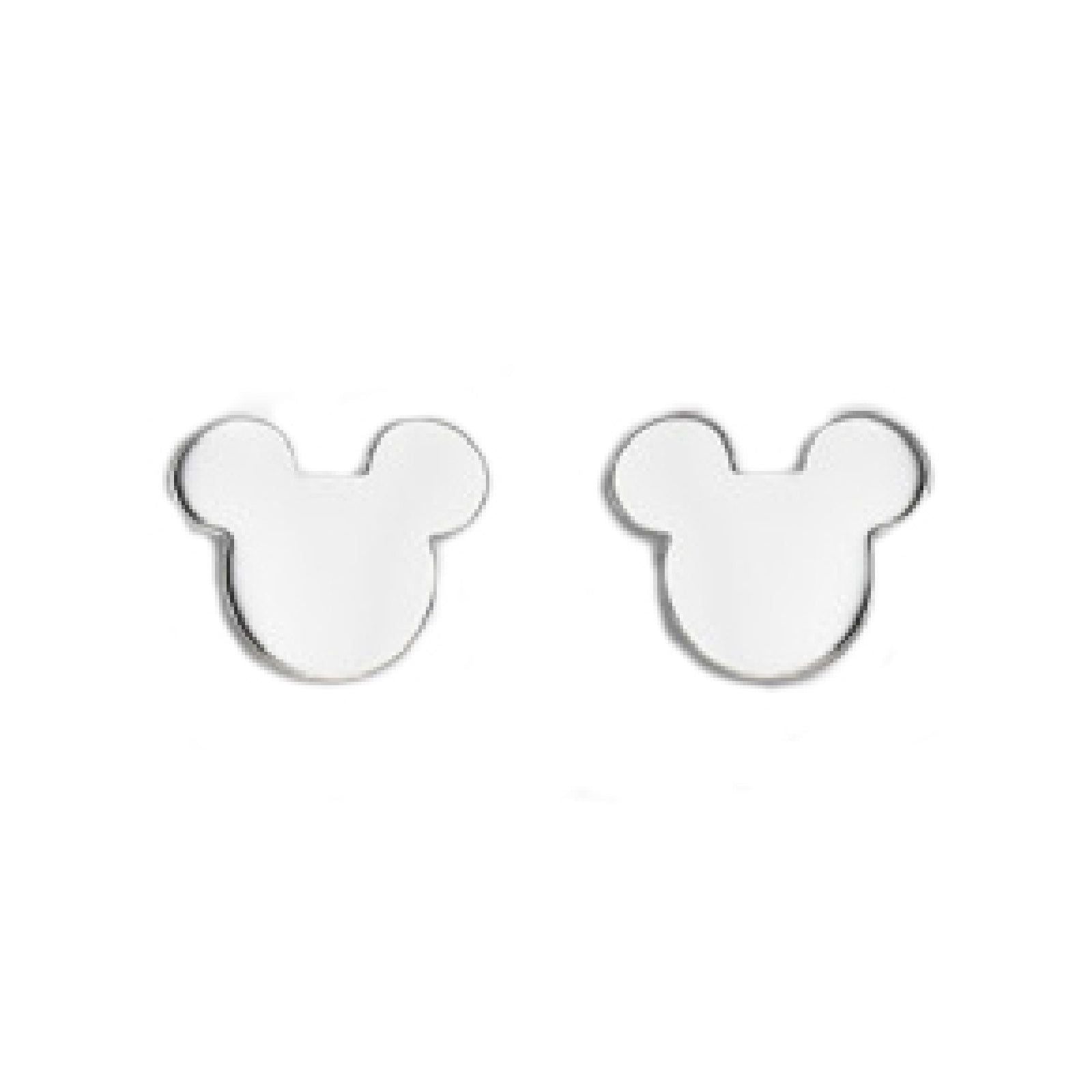 Orecchini lobo donna bambina Disney Preziosi in acciaio a forma di Topolino E600179L-BTP-1