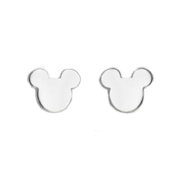 Orecchini lobo donna bambina Disney Preziosi in acciaio a forma di Topolino E600179L-BTP-1