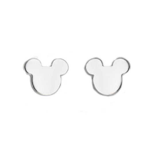 Orecchini lobo donna bambina Disney Preziosi in acciaio a forma di Topolino E600179L-BTP-1