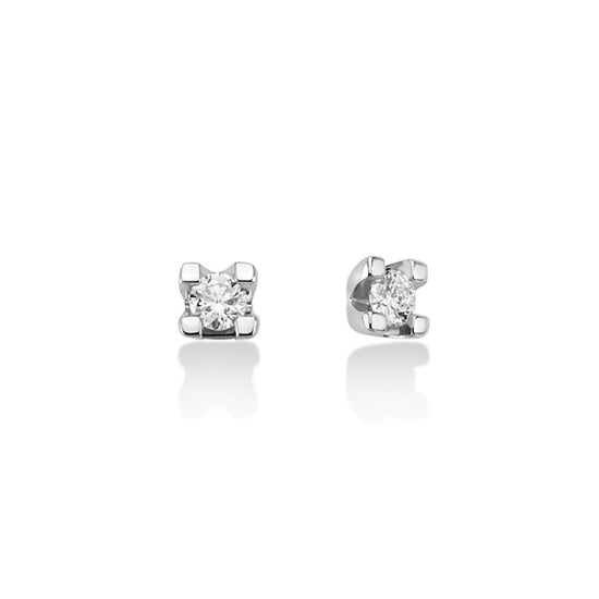 Orecchini donna Miluna Orecchini Punto Luce oro bianco 2 diamanti 0,10ct ERD2386-010G7-1