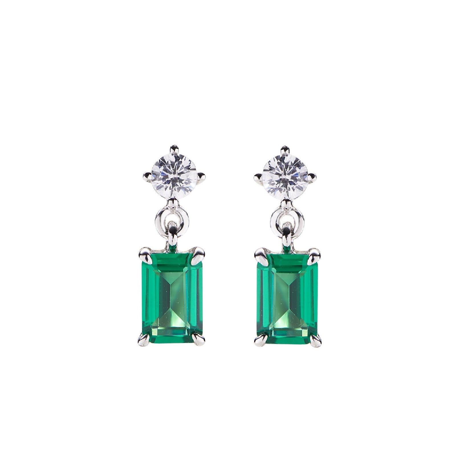 Orecchini Amen In Argento 925 Con Zirconi Rosè – Collezione Angeli, Misura Unica 7x8 Mm, Gioiello Trendy
