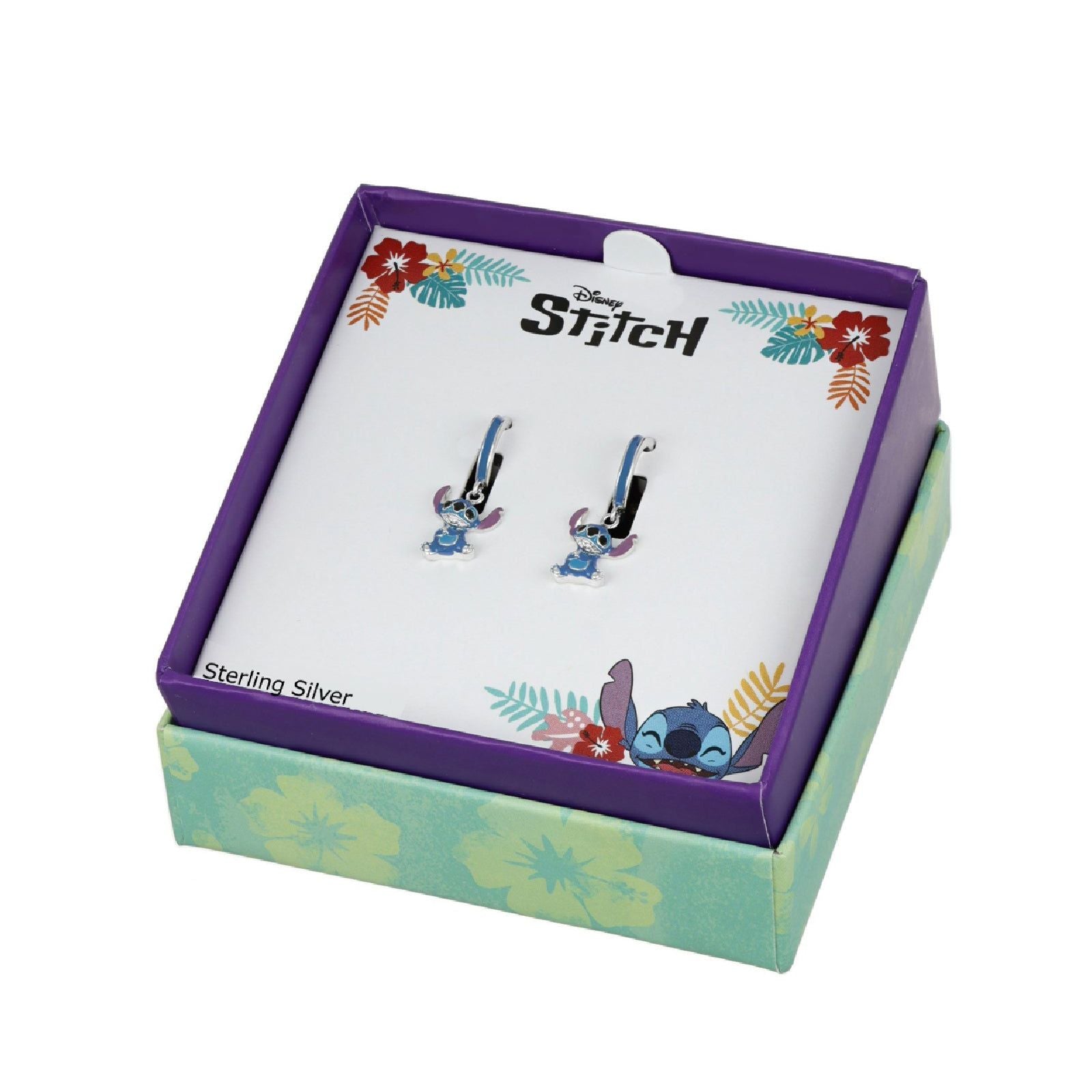 Orecchini pendenti Disney Stitch bambina in argento con pendente di Stitch ES00098SRHL-CS-3