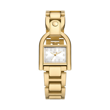 Orologio solo tempo Fossil Harwell da donna in acciaio oro con cassa a D 28mm ES5327-1