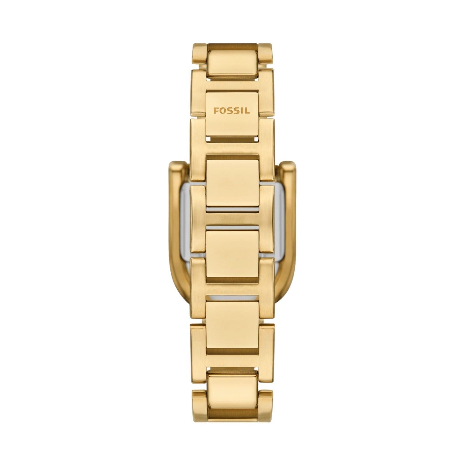 Orologio solo tempo Fossil Harwell da donna in acciaio oro con cassa a D 28mm ES5327-2